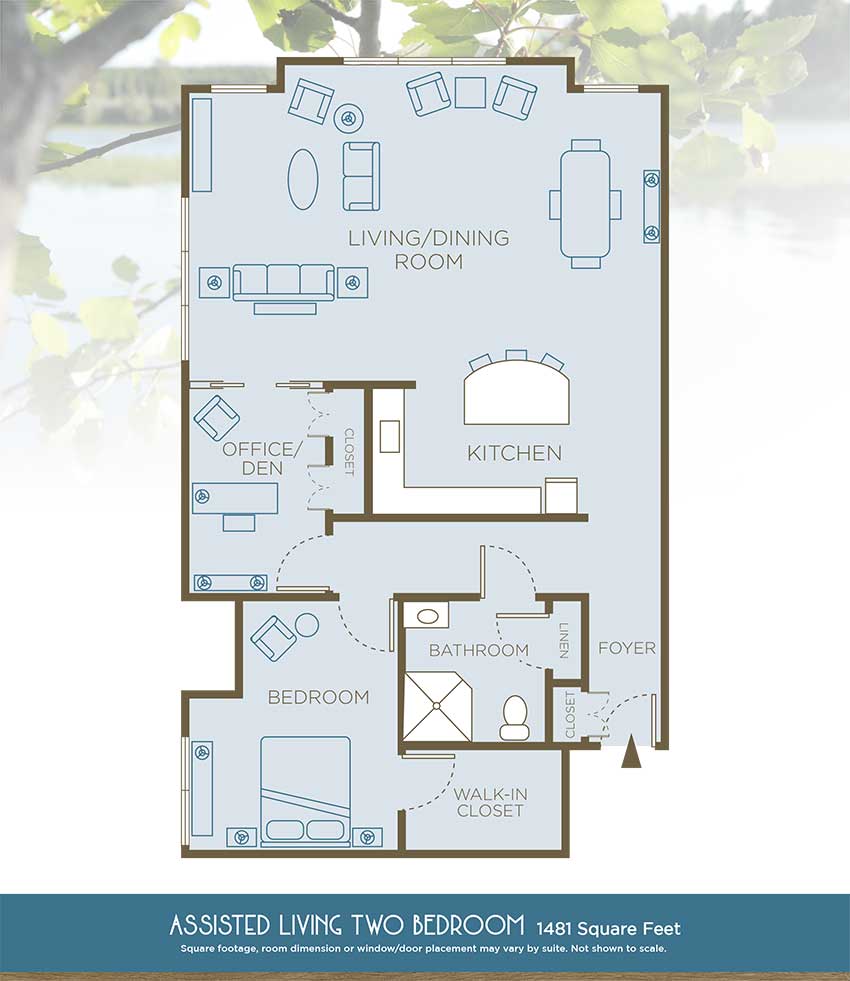 Two Bedroom 1481 sq.ft.